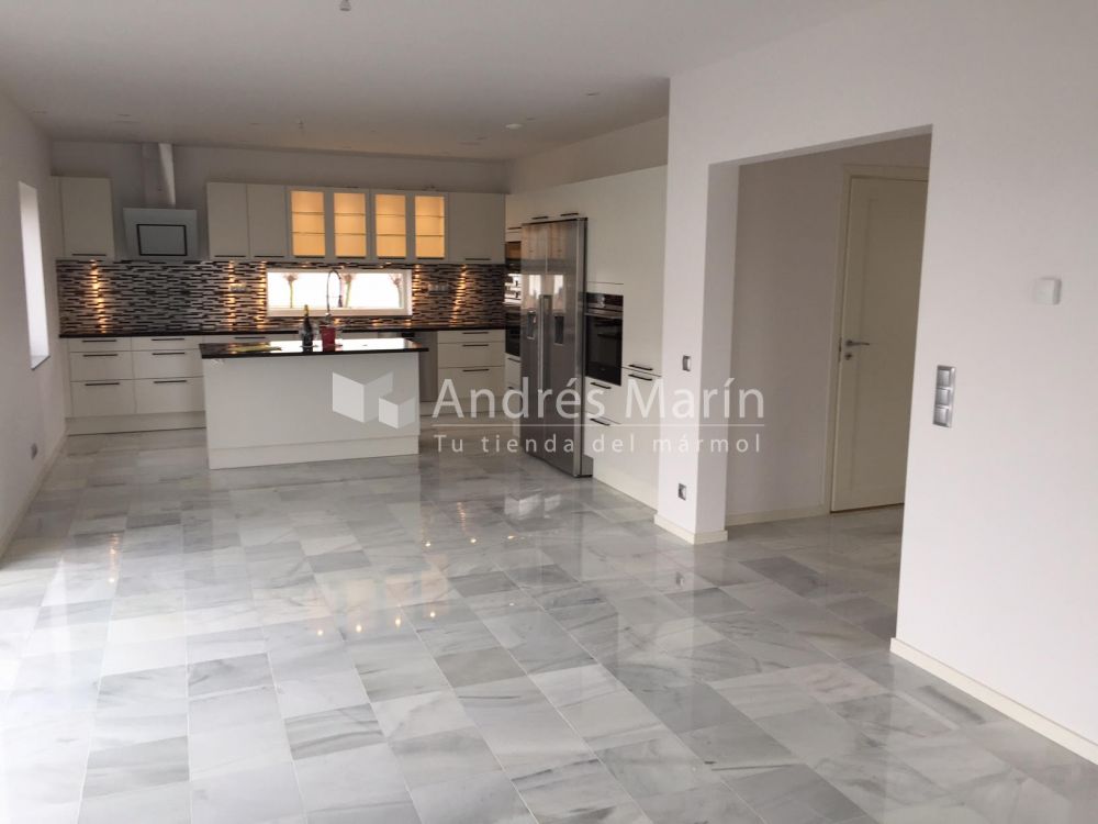 marmol-blanco-macael cocina marmol blanco